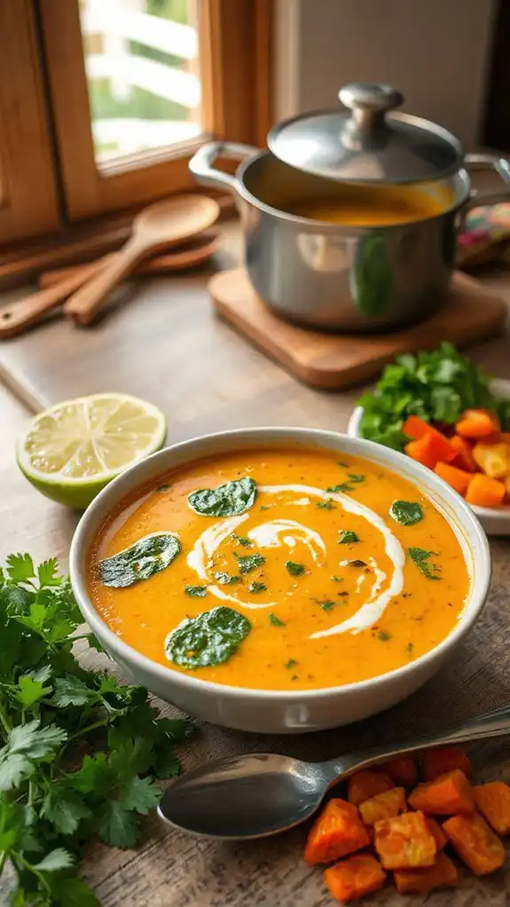 coconut lentil curry soup