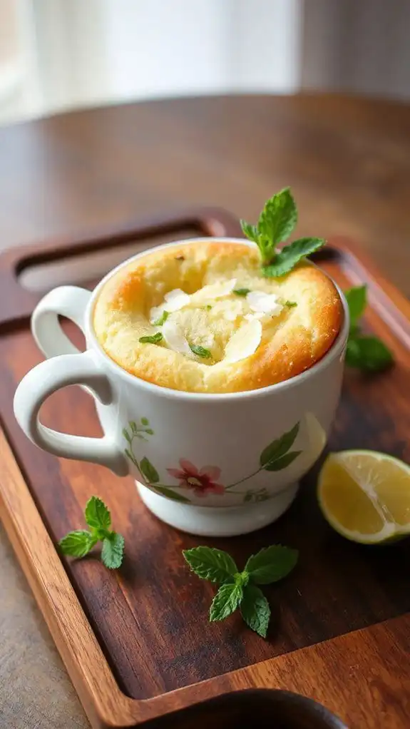 coconut lime mug cake coconut lime mug cake