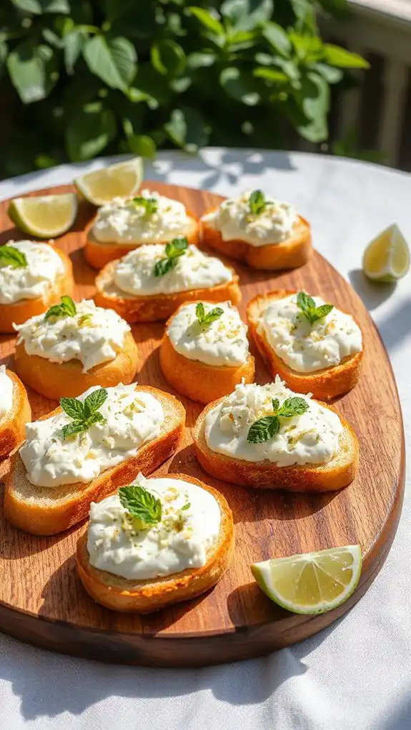 coconut lime topped toast