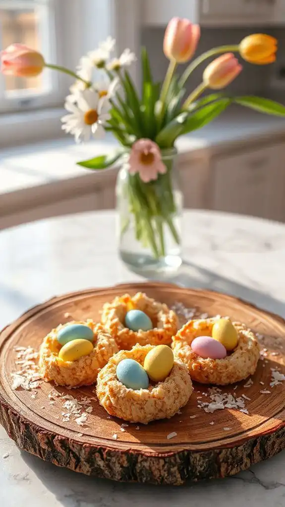 coconut macaroon nest storage