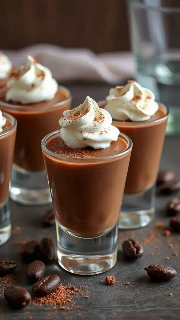 coffee flavored dessert shots