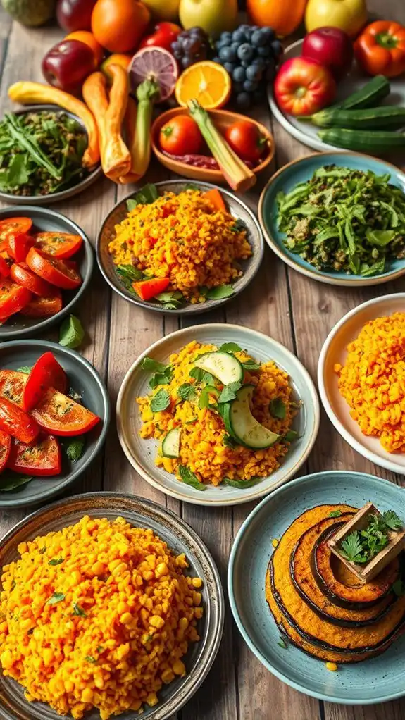 colorful and nutritious dinners