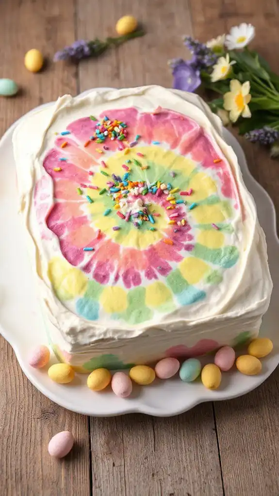 colorful cake design concept