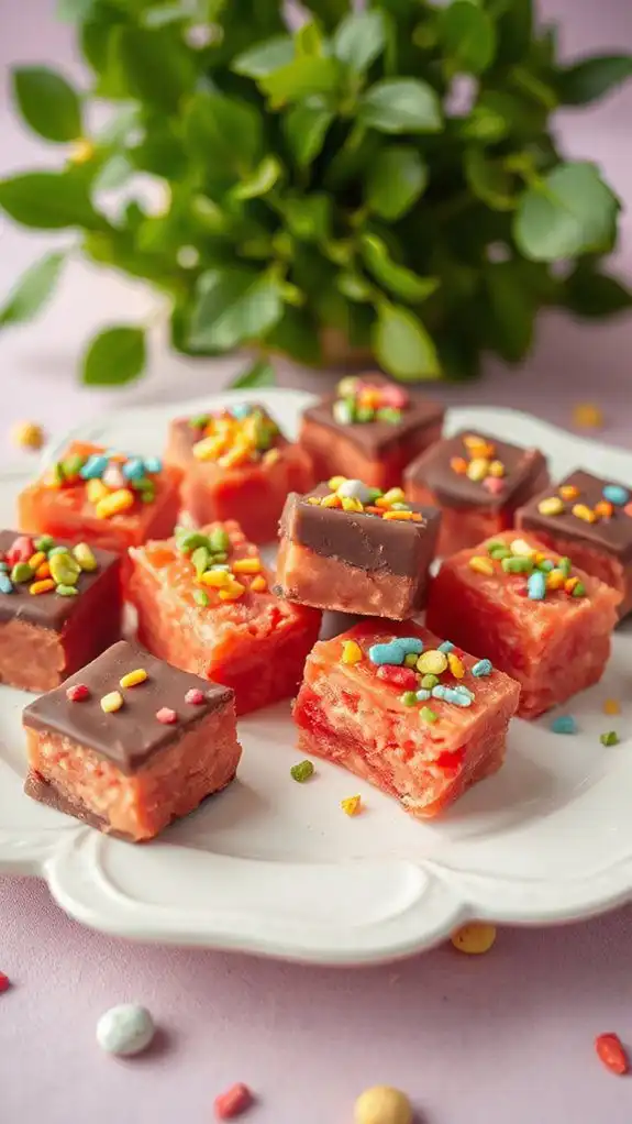 colorful candy coated melon