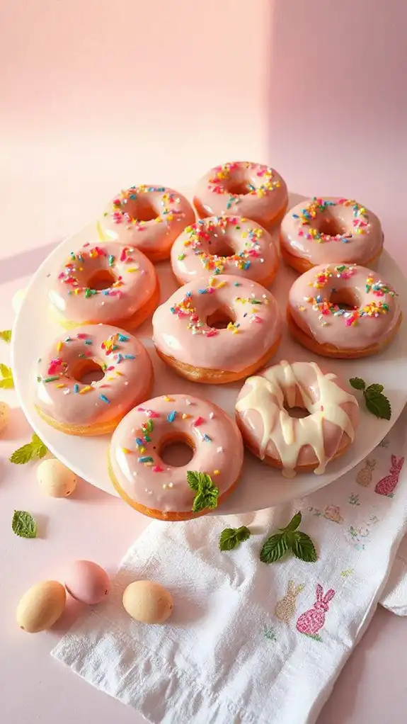 colorful celebratory donut treat colorful celebratory donut treat