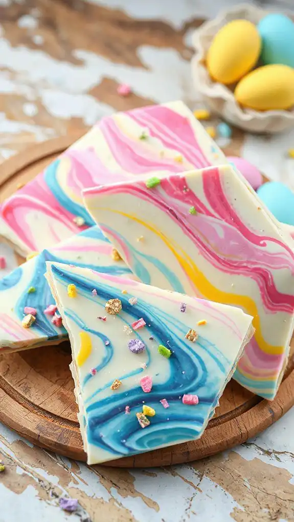 colorful chocolate candy bark colorful chocolate candy bark