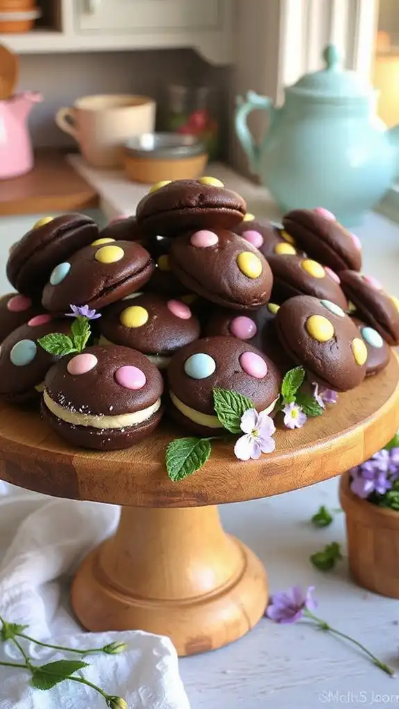 colorful cream filled sweets