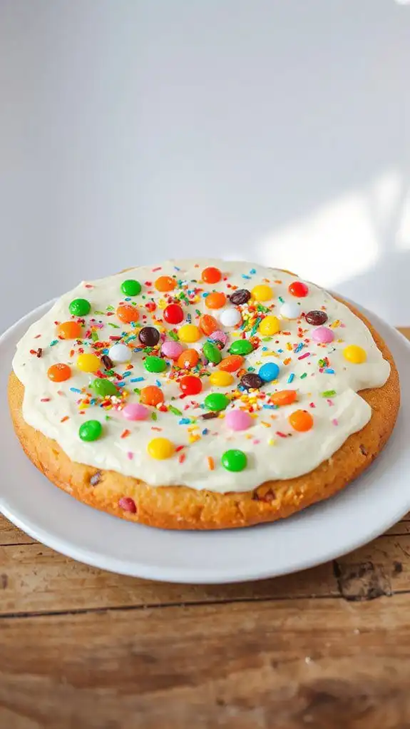 colorful dessert pizza creation colorful dessert pizza creation