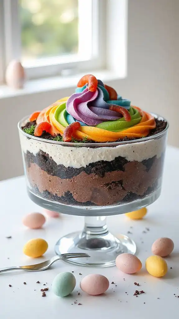 colorful dessert with layers