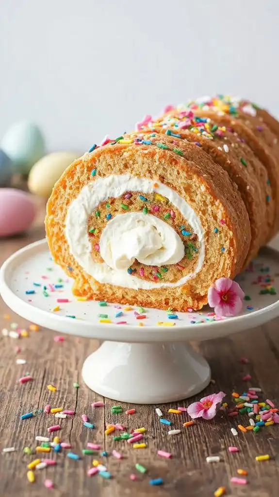 colorful festive cake roll colorful festive cake roll