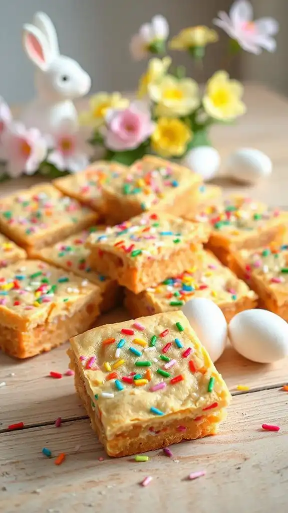 colorful festive cookie bars