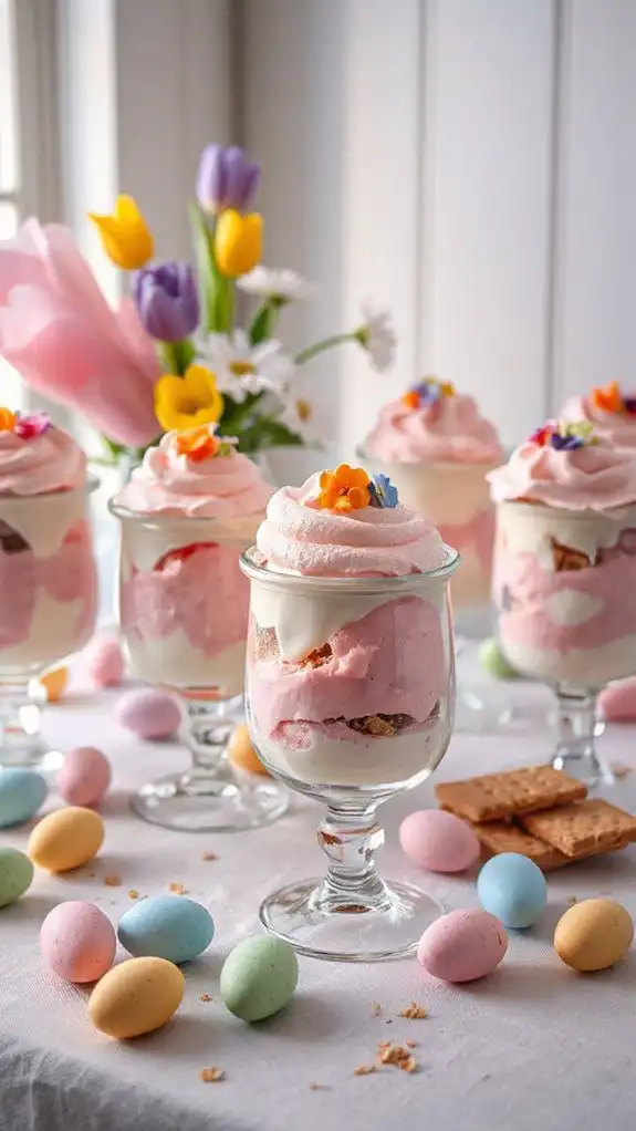 colorful festive dessert layers