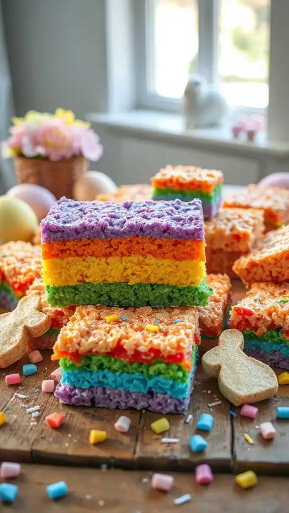 colorful fun crispy snacks