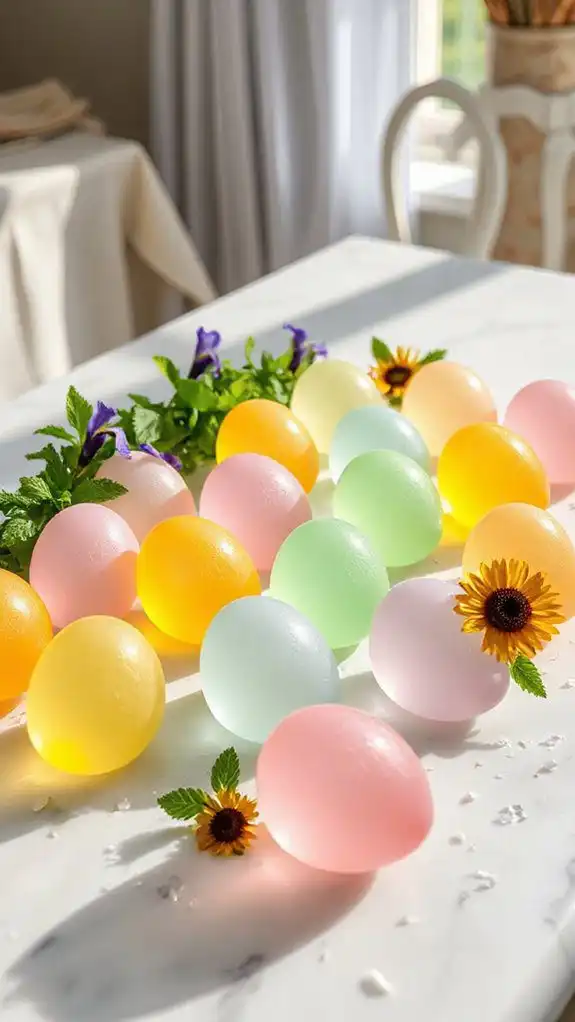colorful gelatin holiday treats
