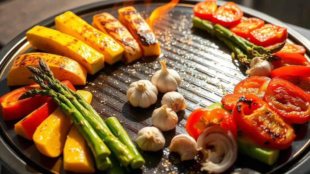 colorful grilled vegetable mixture colorful grilled vegetable mixture