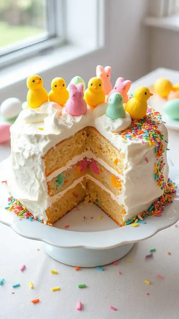 colorful marshmallow dessert creation