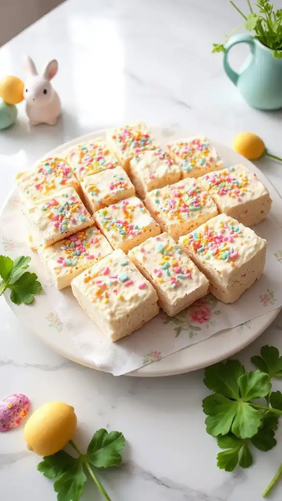 colorful marshmallow rice treats