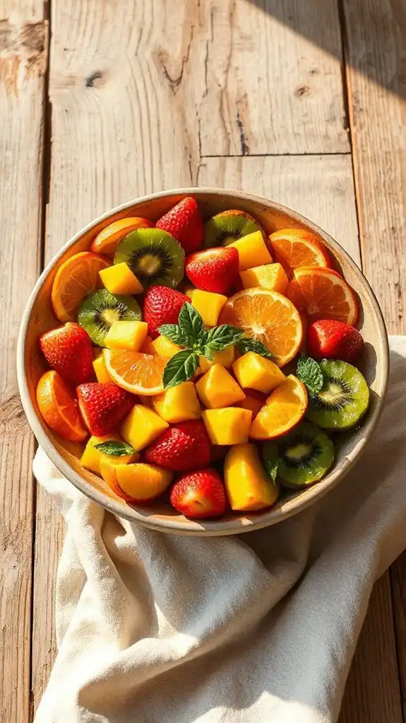 colorful mixed fruit delight