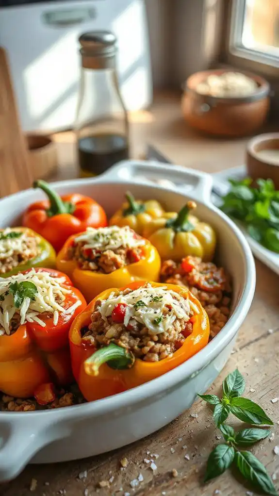 colorful peppers filled deliciously