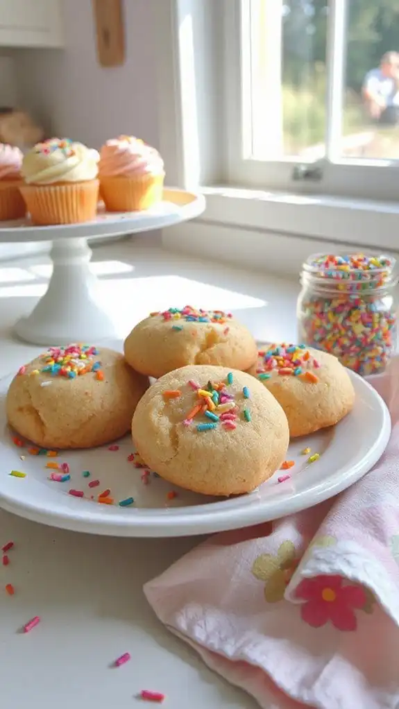 colorful pudding filled cookies