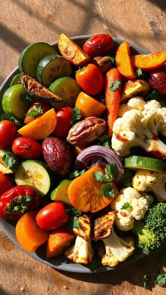 colorful roasted vegetable medley