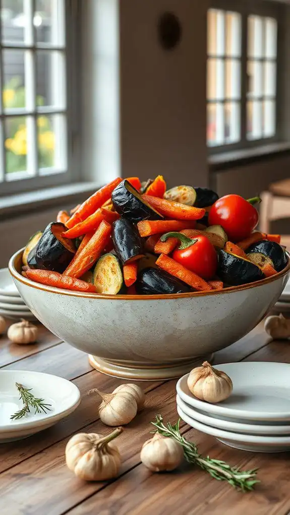 colorful roasted veggie mix