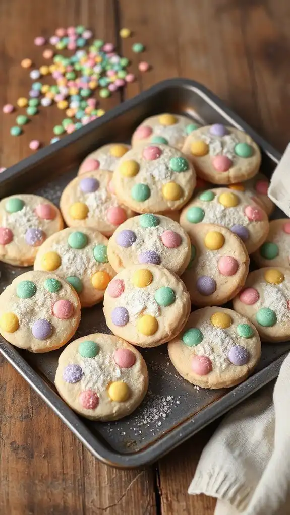 colorful shortbread cookie recipe