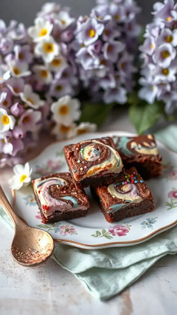 colorful soft chocolate dessert