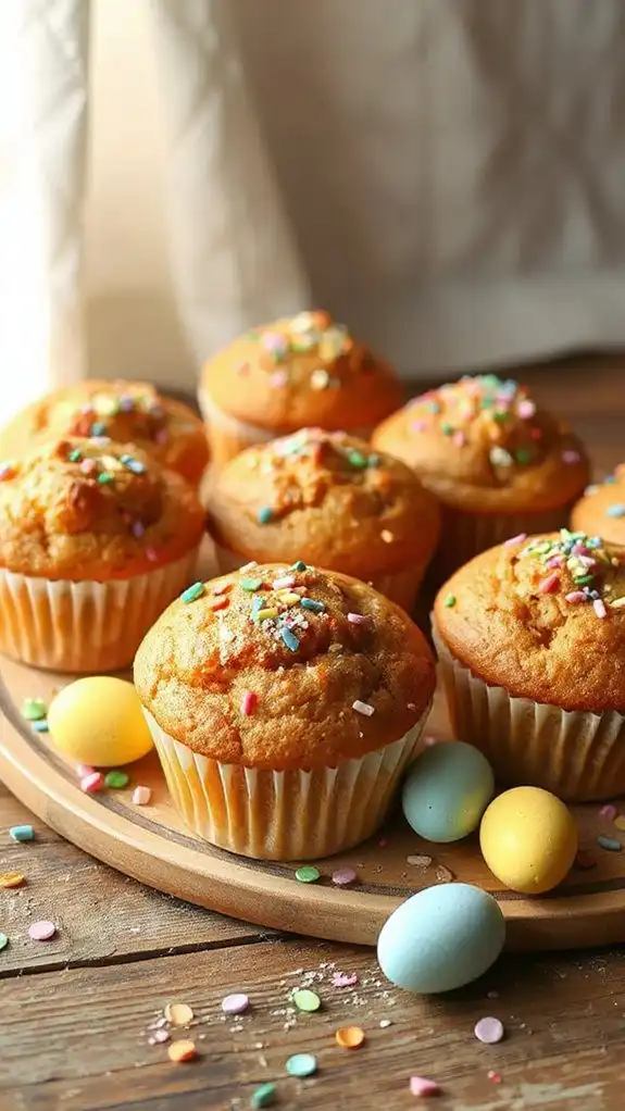 colorful sprinkle muffins recipe