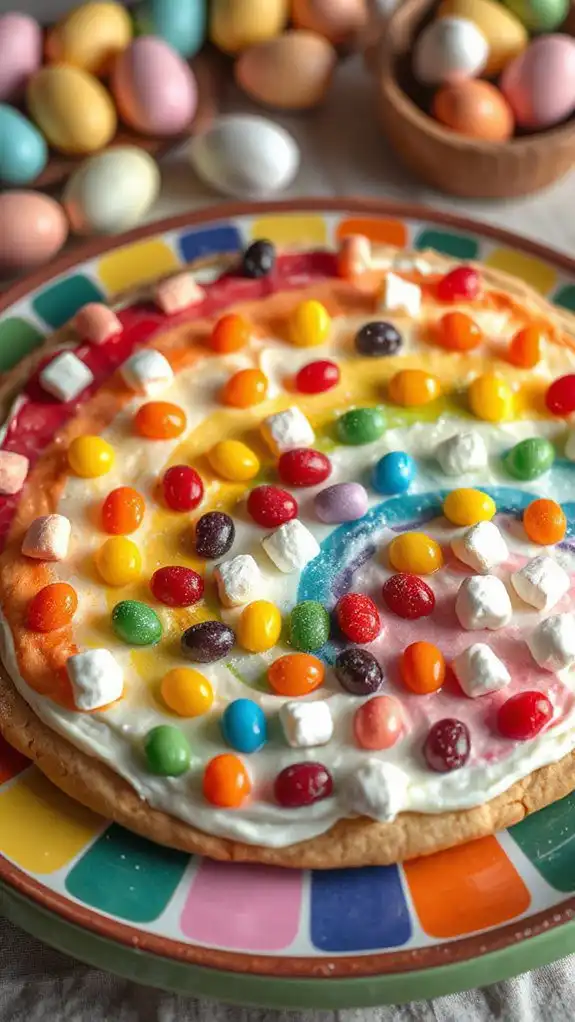 colorful sweet treat pizza colorful sweet treat pizza