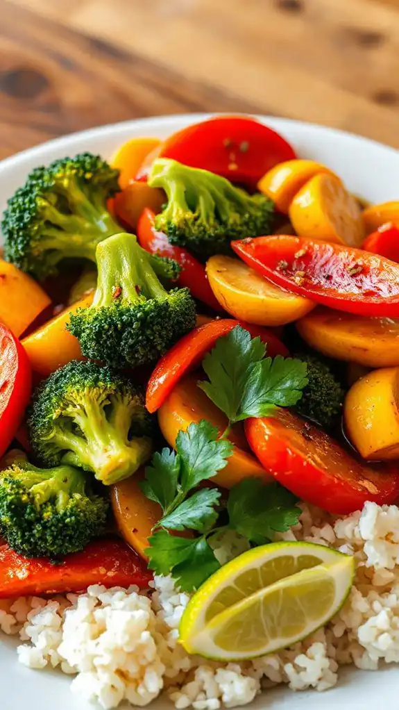 colorful thai veggie dish