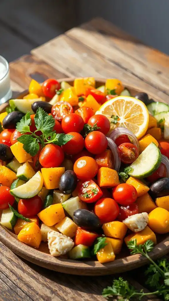 colorful vegetable appetizer platter colorful vegetable appetizer platter