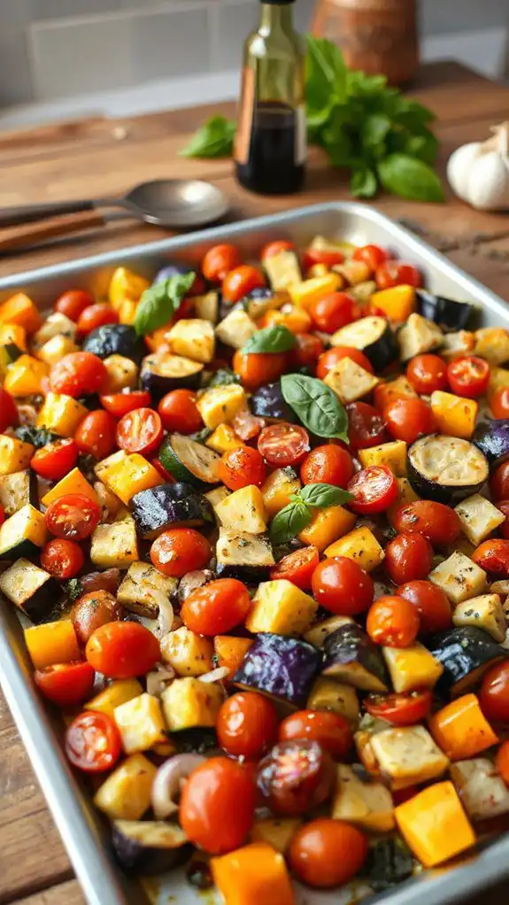 colorful vegetable medley casserole