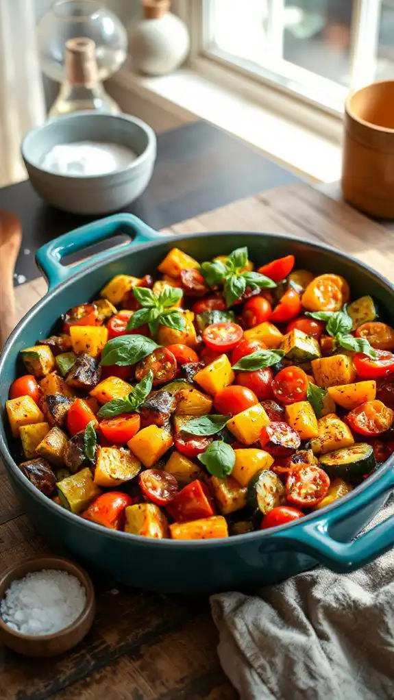 colorful vegetable medley dish colorful vegetable medley dish