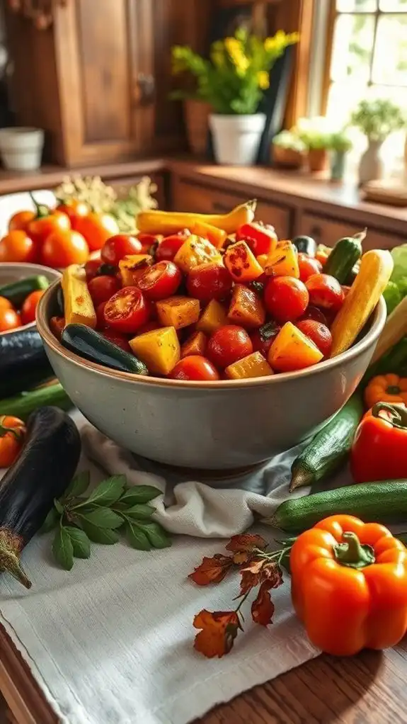 colorful vegetable medley dish