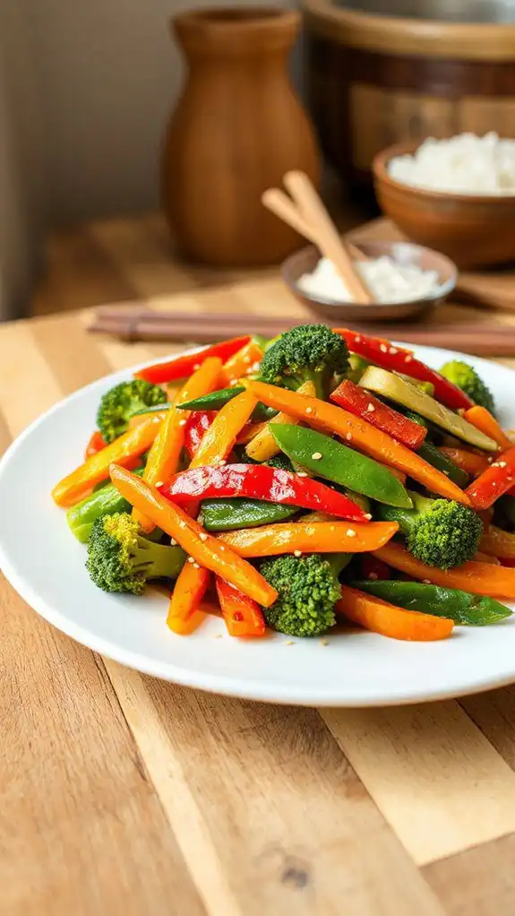 colorful vegetable stir fry