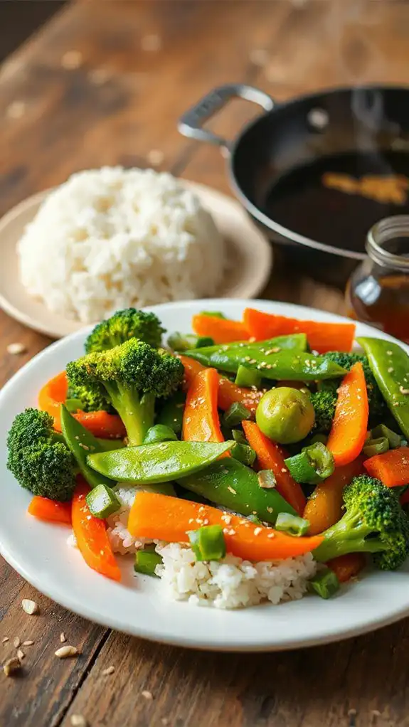 colorful vegetable stir fry