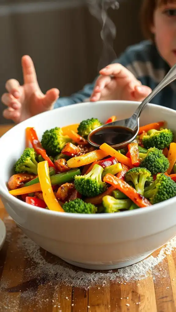colorful vegetable stir fry