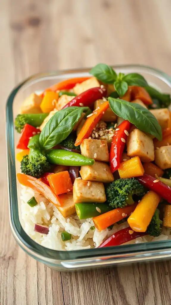 colorful vegetable stir fry