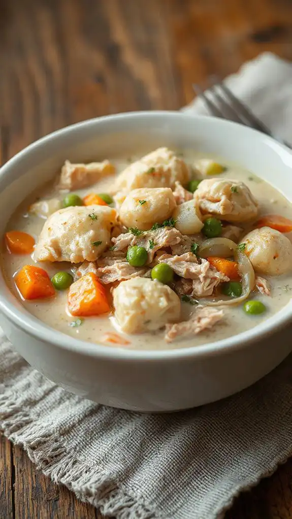 comforting chicken and dumplings