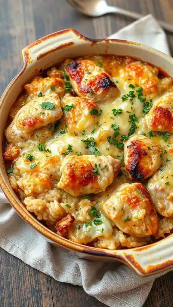 comforting chicken rice dish