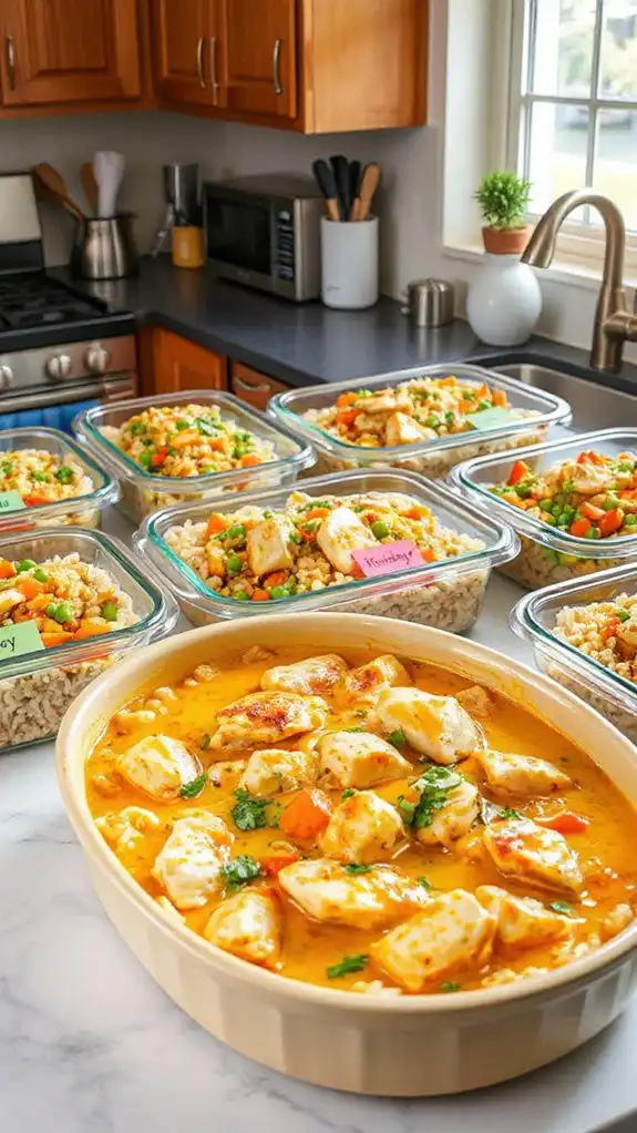 comforting chicken rice dish