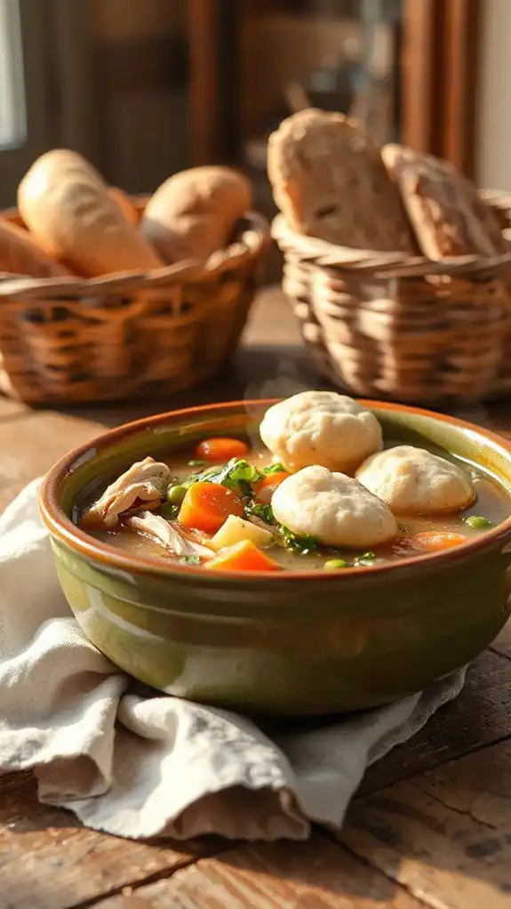 comforting chicken soup dish