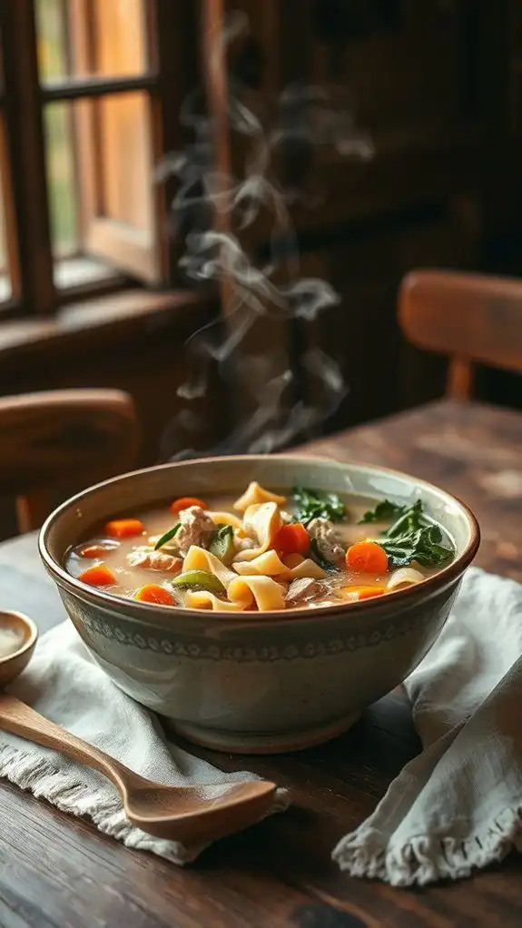 comforting homemade chicken soup