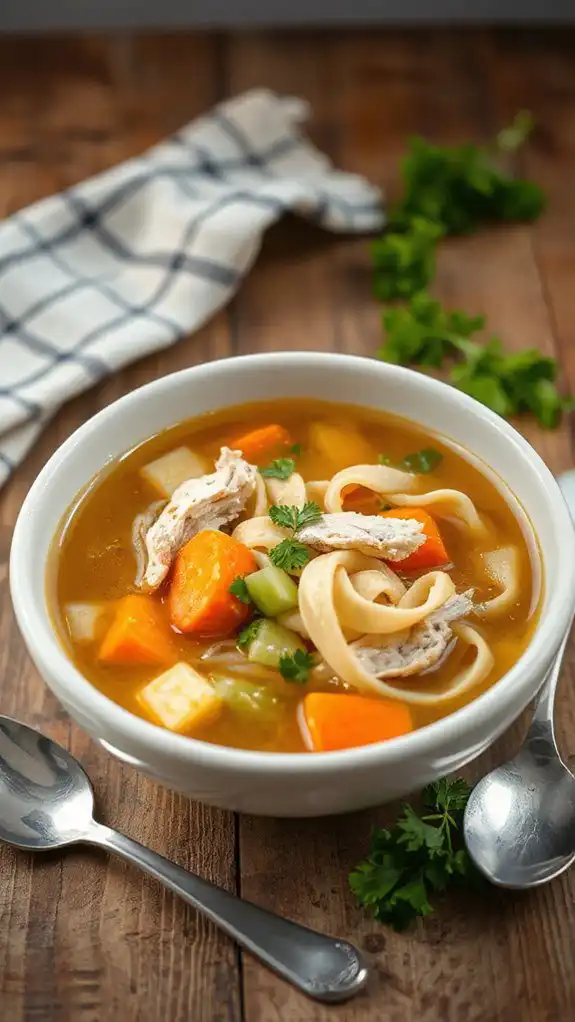 comforting homemade chicken soup