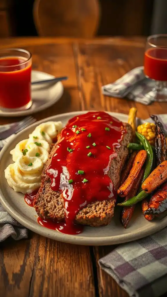 comforting homemade meatloaf dish
