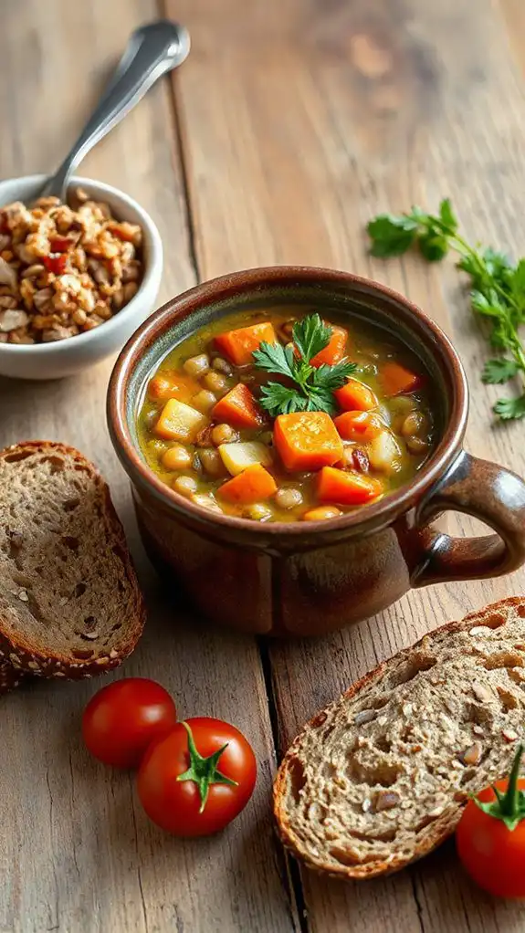 comforting lentil soup recipe