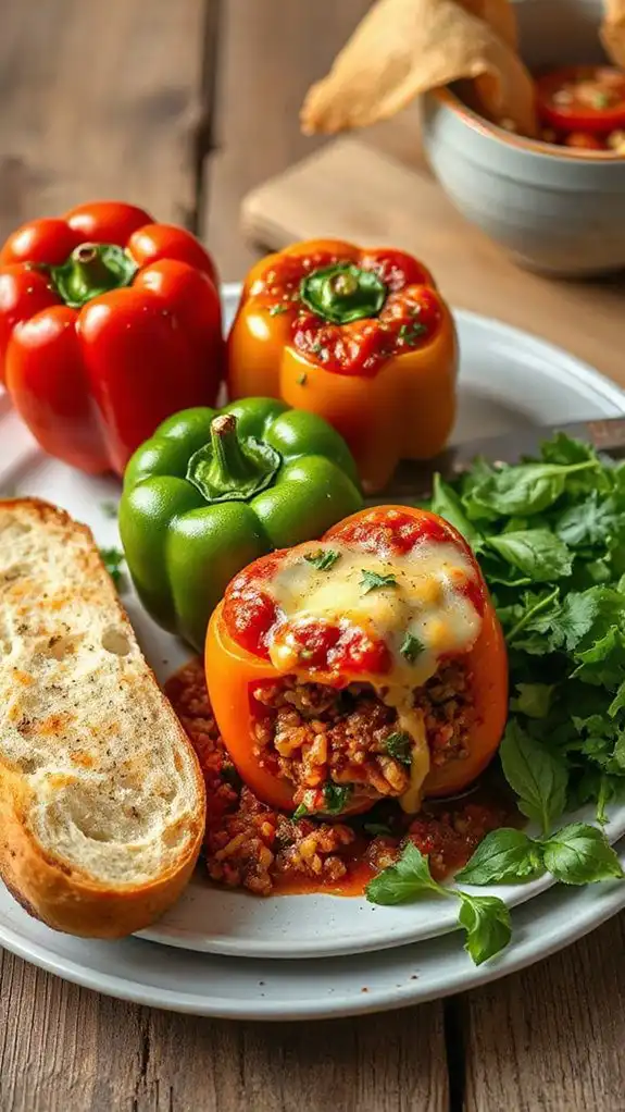 comforting stuffed peppers recipe