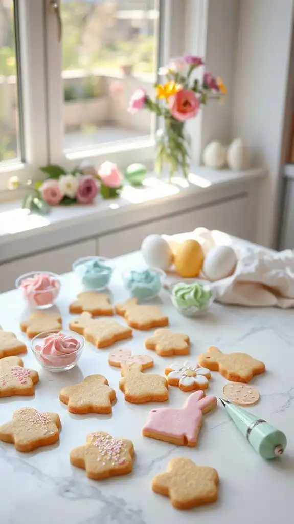 cookie cutouts for stenciling