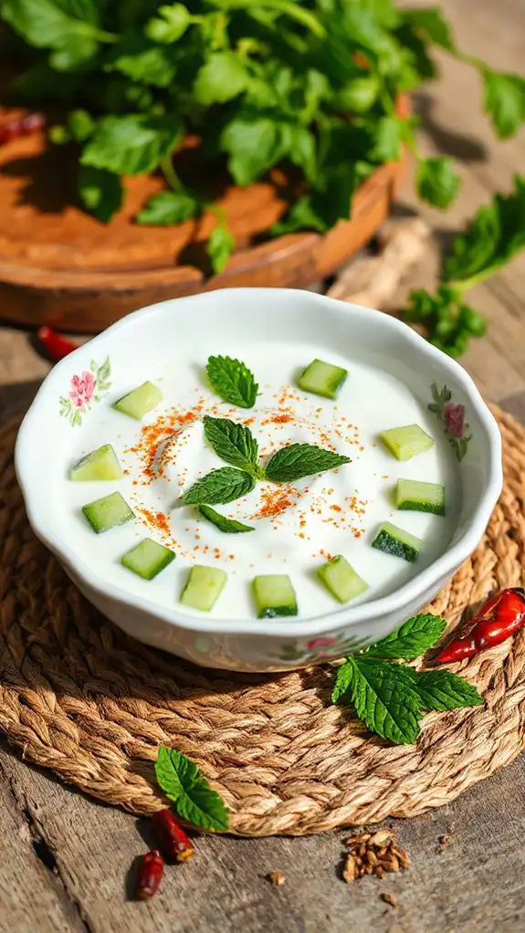 cooling yogurt cucumber dip